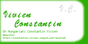 vivien constantin business card